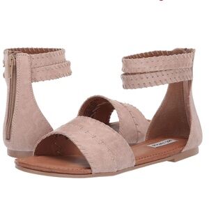 Not Rated® Marcia Cream Flat Ankle-Strap Sandal Size 9